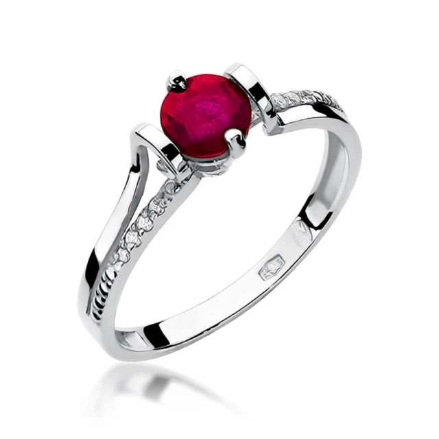 Gold Ring 585 mit Diamant Diamant Diamant 0.10ct