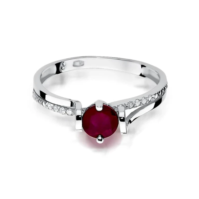 Gold Ring 585 mit Diamant Diamant Diamant 0.10ct