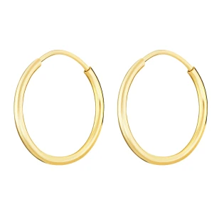 Gold Rad Ohrringe Eclat Durchmesser 4,0cm Probe 585 KSG.04P | ergold