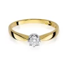 Złoty pierścionek z diamentem EY-173 0,15ct