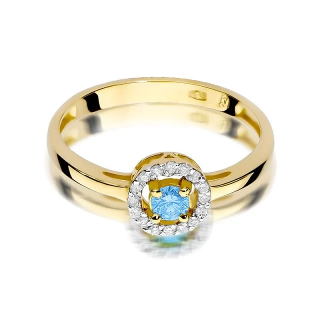 copy of Gold Ring 585 mit Diamant Diamant Diamant 0.10ct