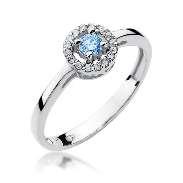 Gold Ring 585 mit Diamant Diamant Diamant 0.10ct