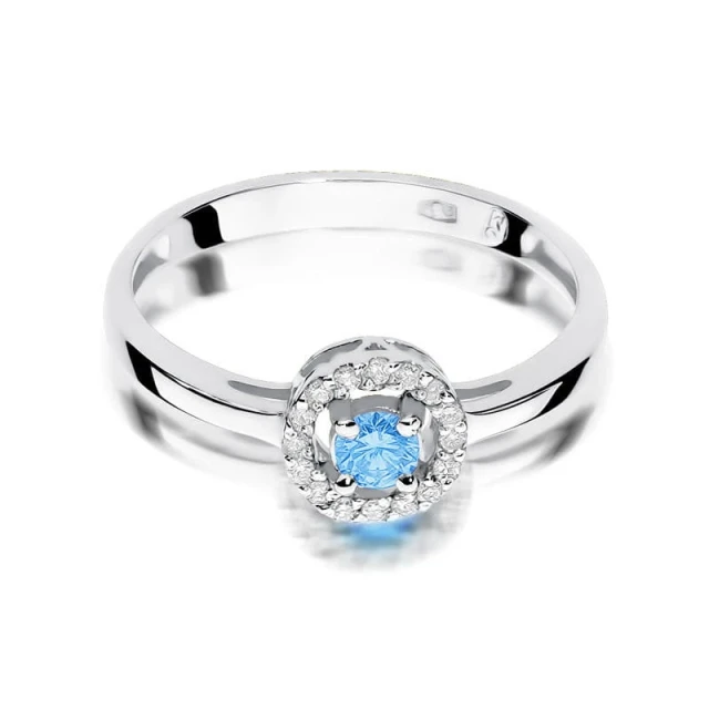 Gold Ring 585 mit Diamant Diamant Diamant 0.10ct