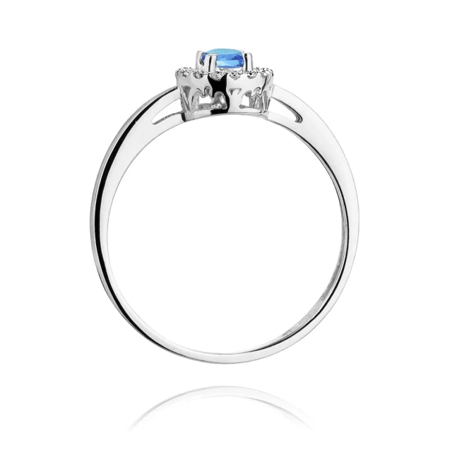 Gold Ring 585 mit Diamant Diamant Diamant 0.10ct