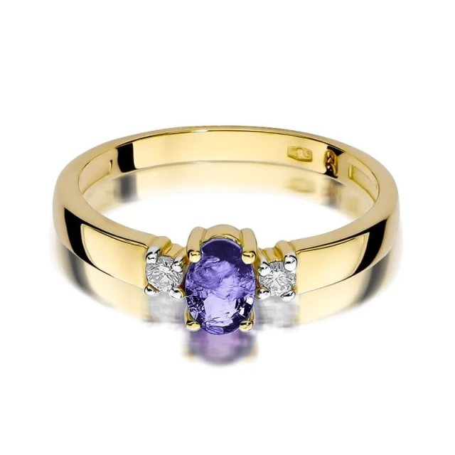 copy of Gold Ring 585 mit Diamant Diamant Diamant 0.10ct