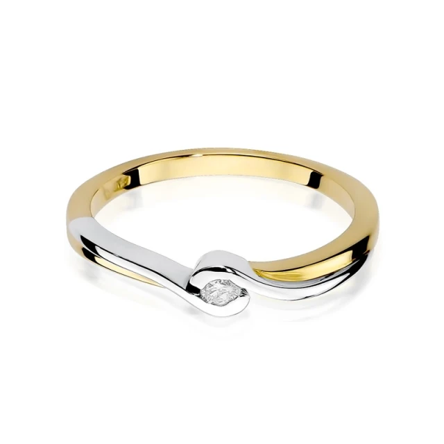 copy of Gold Ring 585 mit Diamant Diamant Diamant 0.10ct