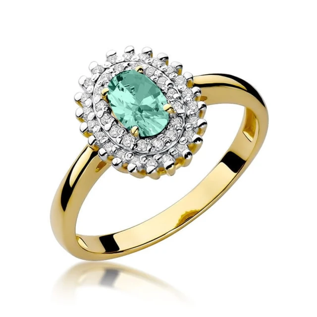 copy of Gold Ring 585 mit Diamant Diamant Diamant 0.10ct