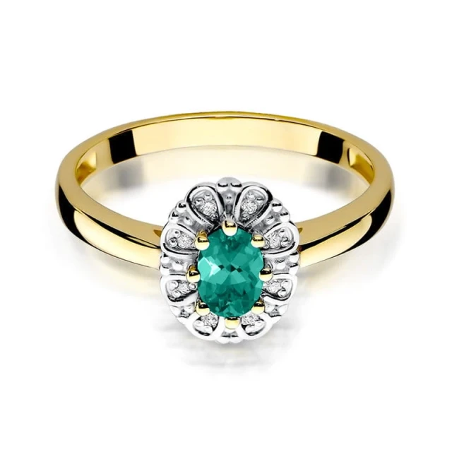 copy of Gold Ring 585 mit Diamant Diamant Diamant 0.10ct