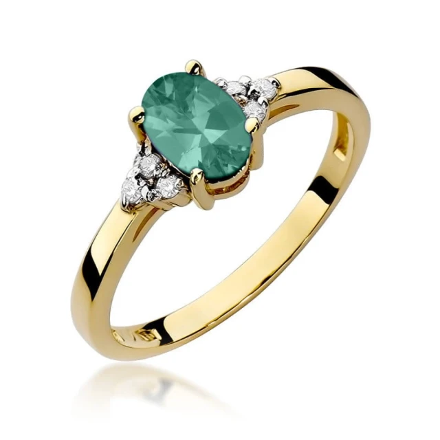 copy of Gold Ring 585 mit Diamant Diamant Diamant 0.10ct