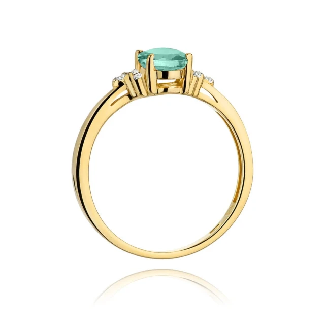 copy of Gold Ring 585 mit Diamant Diamant Diamant 0.10ct