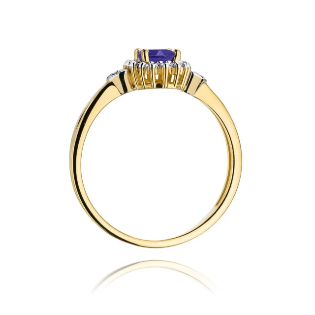 copy of Gold Ring 585 mit Diamant Diamant Diamant 0.10ct