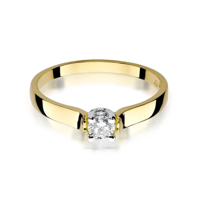 Gold Ring 585 mit Diamant Diamant Diamant 0.20ct