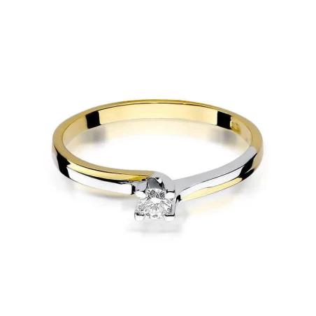 Złoty pierścionek z diamentem EY-93 0,08ct