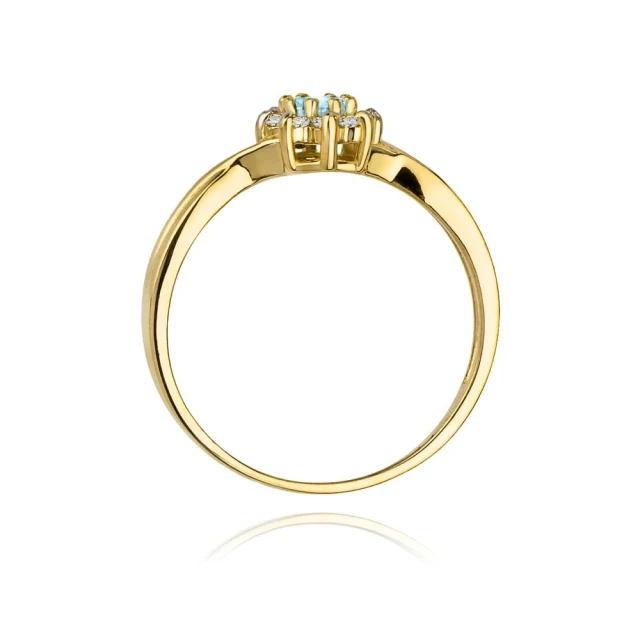 copy of Gold Ring 585 mit Diamant Diamant Diamant 0.10ct