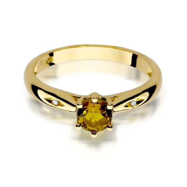 copy of Gold Ring 585 mit Diamant Diamant Diamant 0.10ct