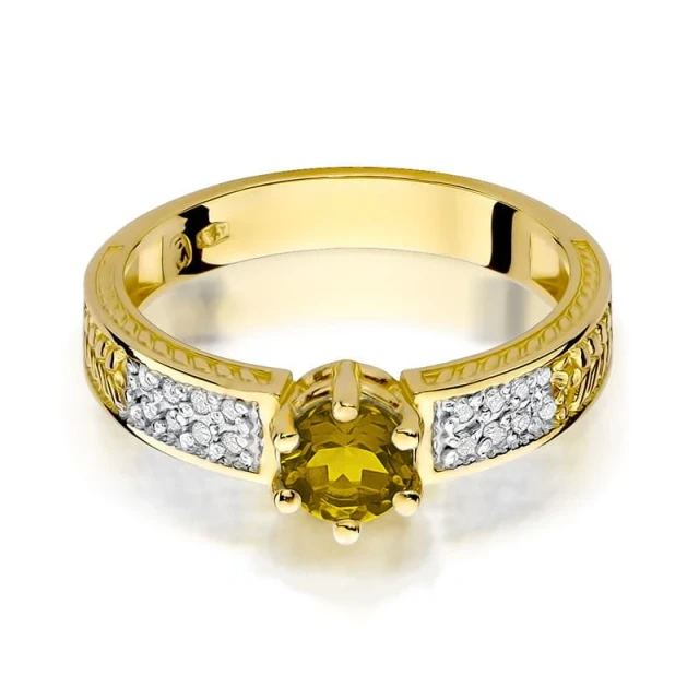 copy of Gold Ring 585 mit Diamant Diamant Diamant 0.10ct