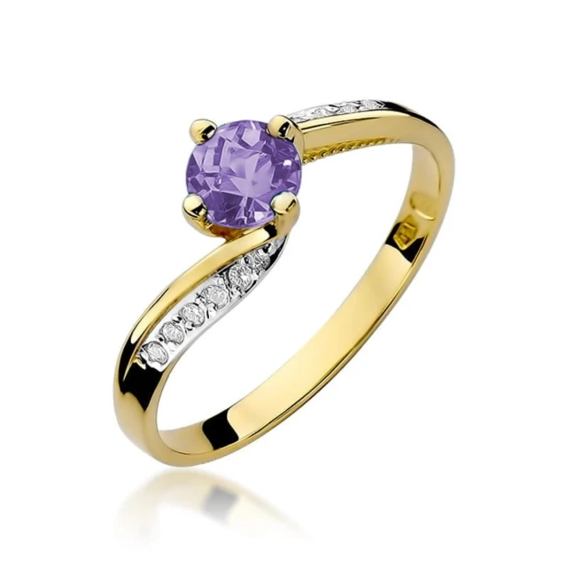 copy of Gold Ring 585 mit Diamant Diamant Diamant 0.10ct