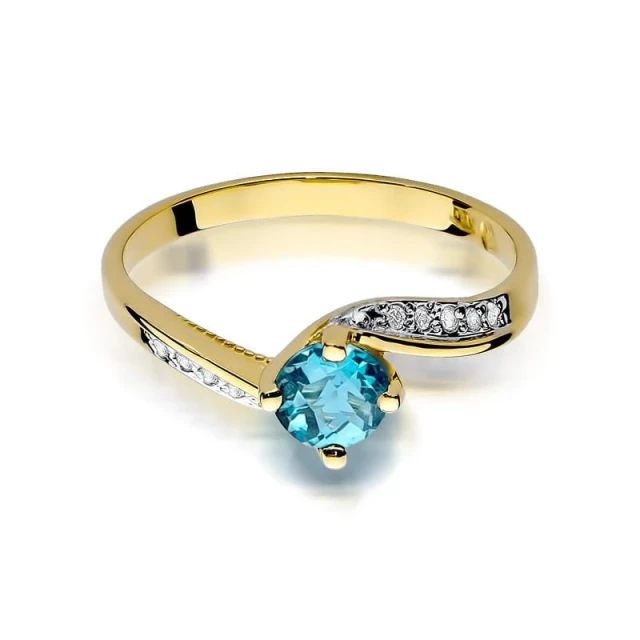 copy of Gold Ring 585 mit Diamant Diamant Diamant 0.10ct