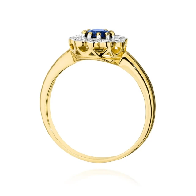 copy of Gold Ring 585 mit Diamant Diamant Diamant 0.10ct