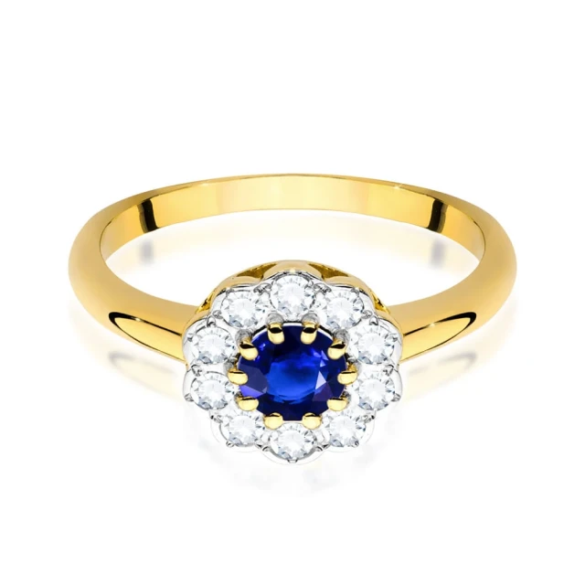 copy of Gold Ring 585 mit Diamant Diamant Diamant 0.10ct