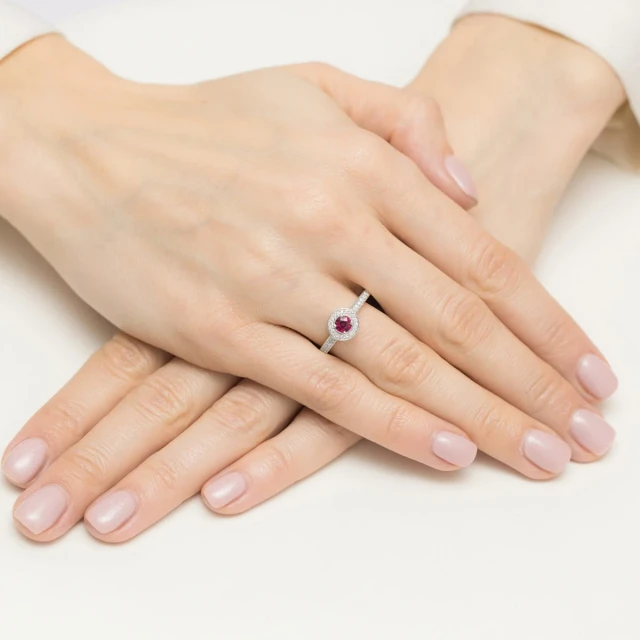 Gold Ring 585 mit Diamant Diamant Diamant 0.10ct