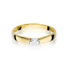 Złoty pierścionek z diamentem EY-223 0,10ct