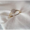 Zaręczynowy pierścionek z cyrkoniami 585