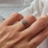 Zaręczynowy pierścionek z cyrkoniami 585