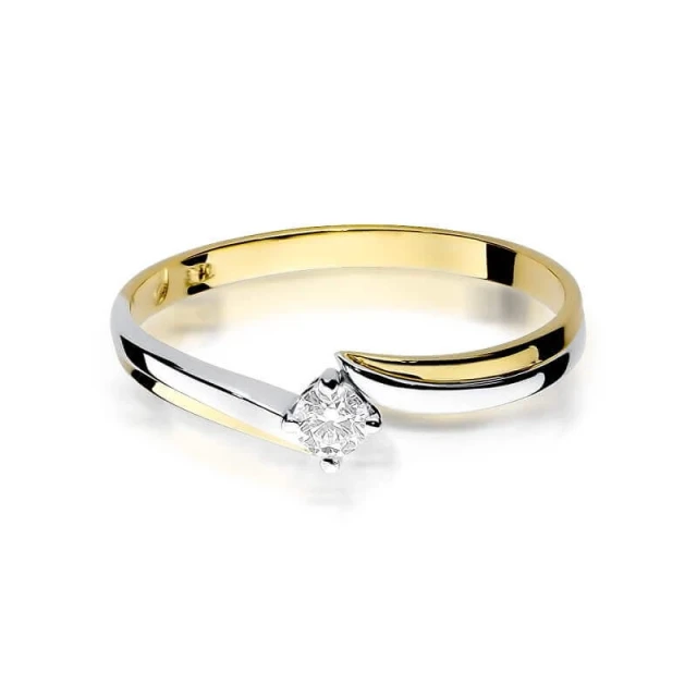 Gold Ring 585 mit Diamant Diamant Diamant 0.08ct