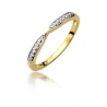 Złoty pierścionek z diamentem EY-425 0,10ct