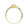 GOLD RING STONES FLOWER large zirkonia P2.1002 | ergold