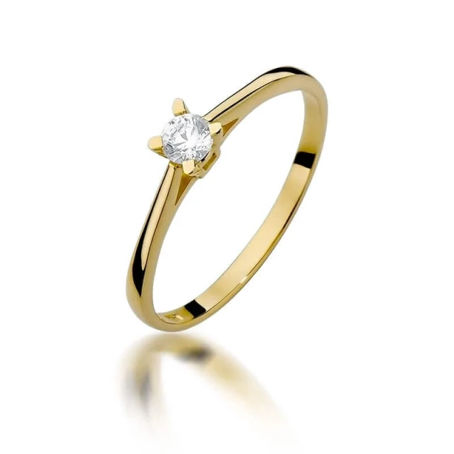 Gold Ring 585 mit Diamant Diamant Diamant 0.15ct