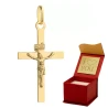 ⭐ Goldenes Kreuz glatt mit dem Bild von ♥ Jesus Ergold