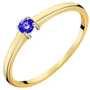 Goldring mit blauem Stein 1.1049b | ergold