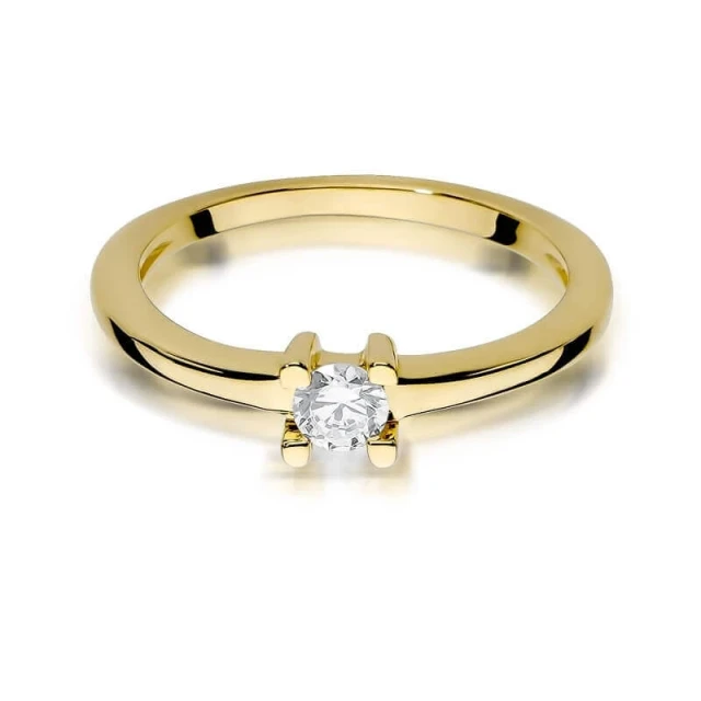 Gold Ring 585 mit Diamant Diamant Diamant 0.23ct