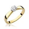 Złoty pierścionek z diamentem EY-223B 0,25ct