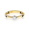 Złoty pierścionek z diamentem EY-131 0,25ct