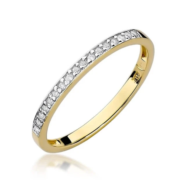 Gold Ring 585 mit Diamant Diamant Diamant 0.09ct