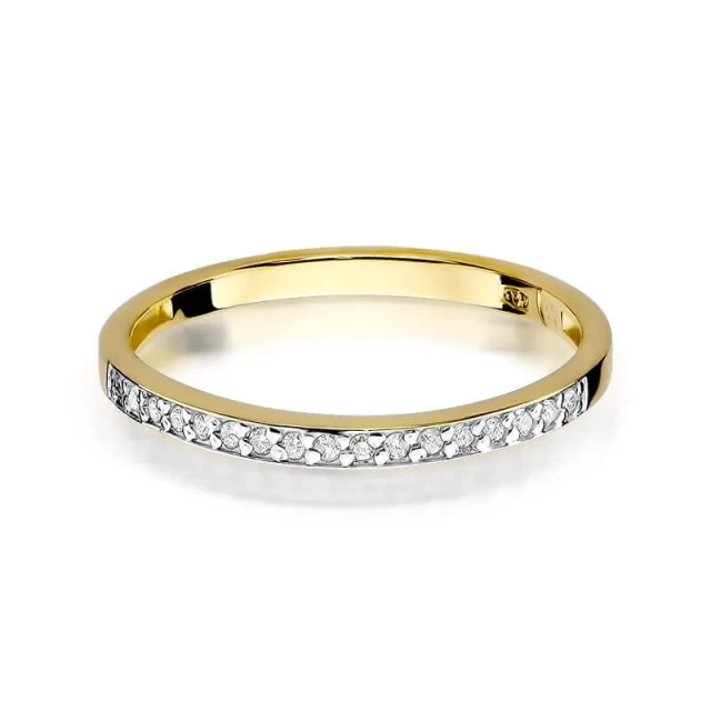 Gold Ring 585 mit Diamant Diamant Diamant 0.09ct