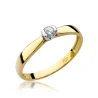 Złoty pierścionek z diamentem EY-223 0,08ct