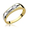 Złoty pierścionek z diamentem EY-15 0,25ct
