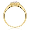 Goldring mit Strasssteinen SQUARE P2.1296 | ergold