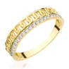 Goldring mit Strasssteinen SQUARE P2.1296 | ergold