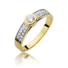 Złoty pierścionek z diamentem EY-389 0,35ct