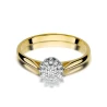 Złoty pierścionek z diamentem EY-401 0,10ct