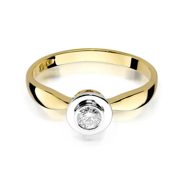 Gold Ring 585 mit Diamant Diamant Diamant 0.15ct