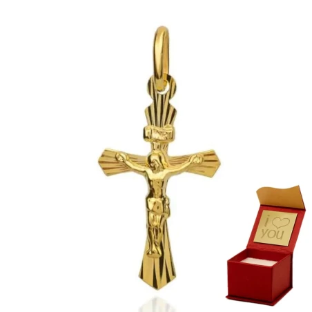 Krzyżyk diamentowany z Jezusem