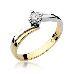Złoty pierścionek z diamentem EY-231B 0,25ct