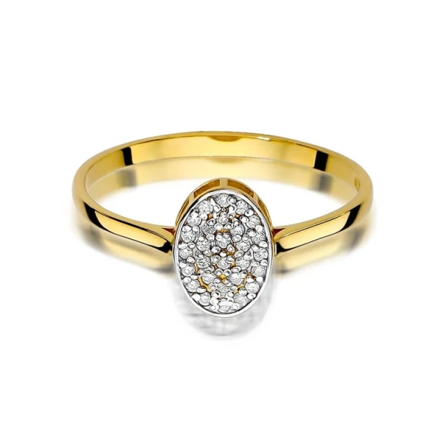 Gold Ring 585 mit Diamant Diamant Diamant 0.14ct