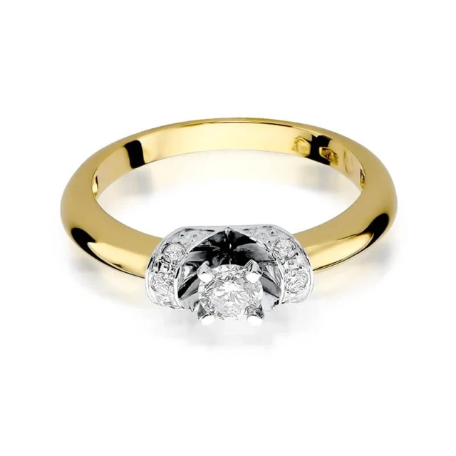 Gold Ring 585 mit Diamant Diamant Diamant 0.33ct